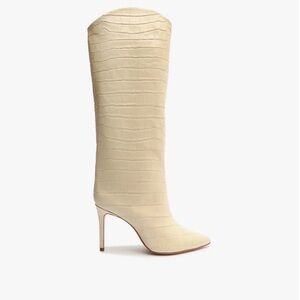 Schutz Maryana Crocodile-Embossed Leather Boot